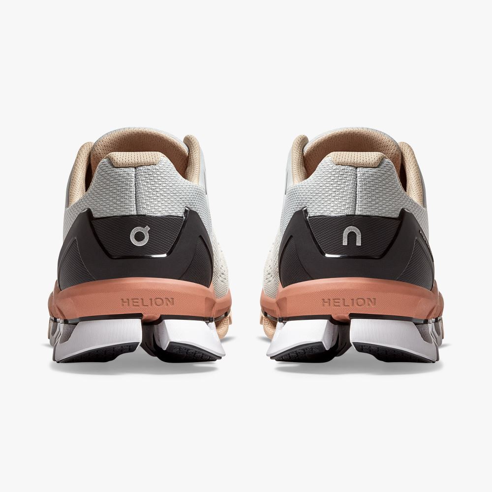 On Cloudace: supportive running shoe - Glacier | Terracotta ON95XF120