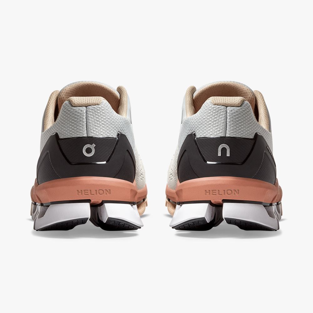 On Cloudace: supportive running shoe - Glacier | Terracotta ON95XF120