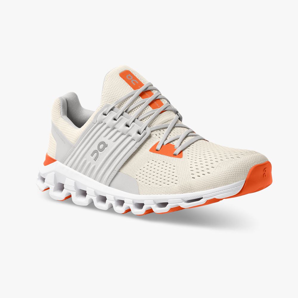 On Cloudswift - Road Shoe For Urban Running - White | Flame ON95XF63