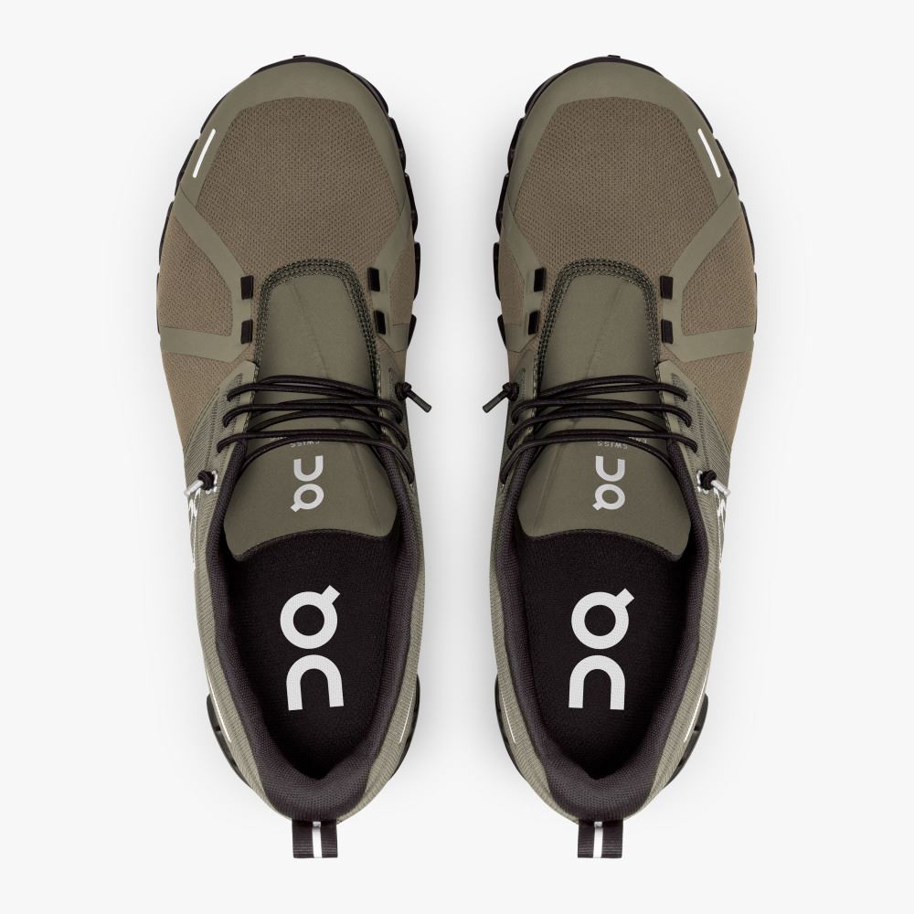 On Running 5 Waterproof - Lightweight Waterproof Running Shoe - Olive | Black ON95XF174