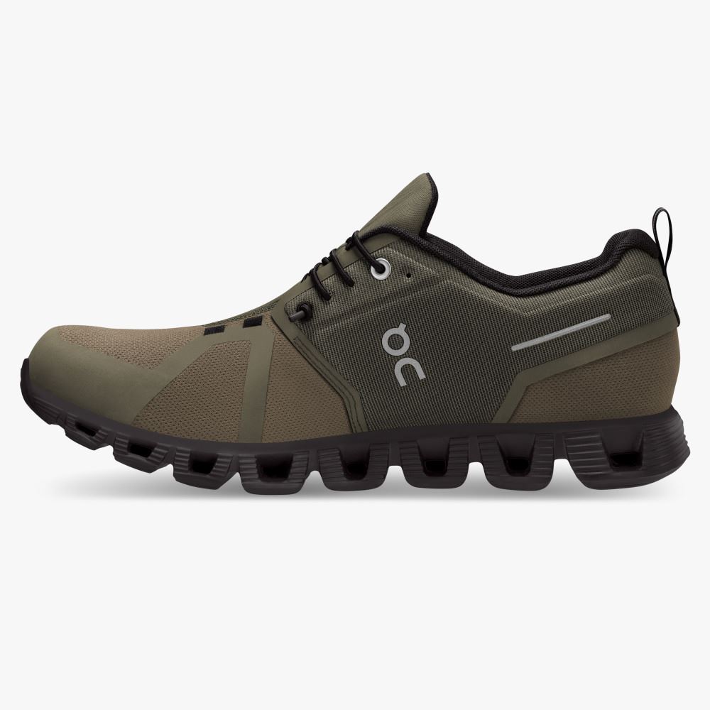 On Running 5 Waterproof - Lightweight Waterproof Running Shoe - Olive | Black ON95XF174