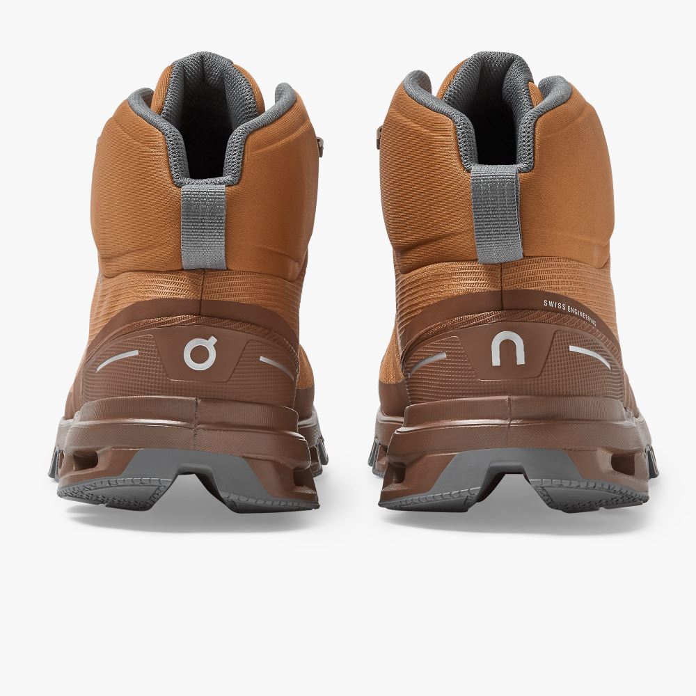 On Cloudrock Waterproof - The Lightweight Hiking Boot - Pecan | Rock ON95XF95