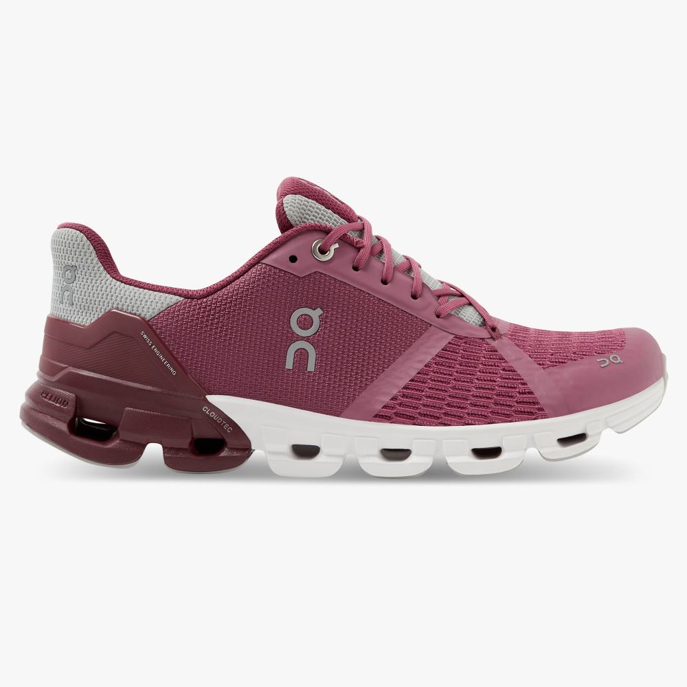 On Cloudflyer: Supportive Running Shoe. Light & Stable - Magenta | Mulberry ON95XF131