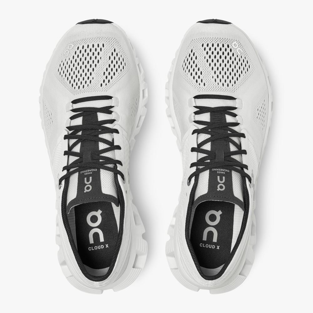 On New Cloud X - Workout and Cross Training Shoe - White | Black ON95XF362