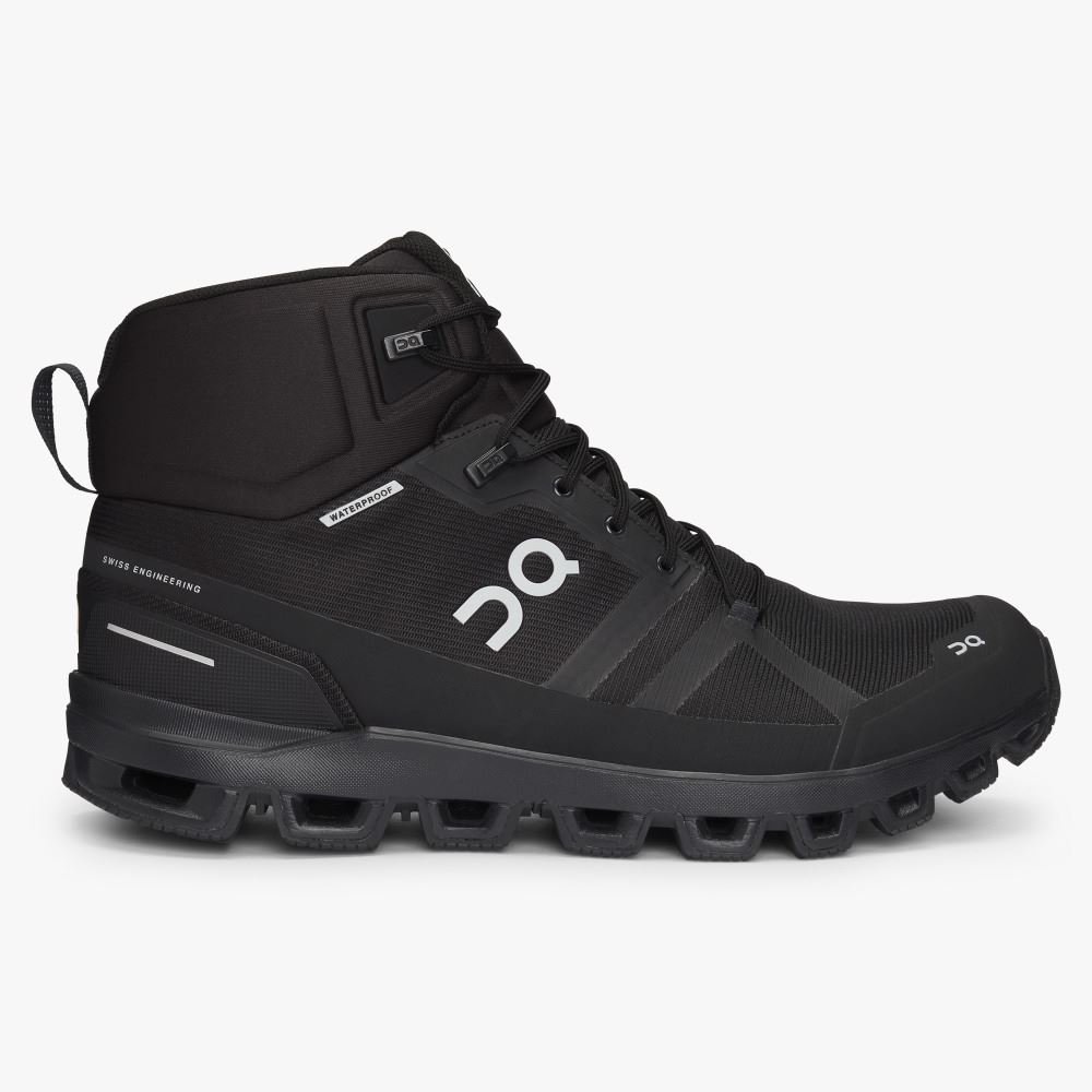 On Cloudrock Waterproof - The Lightweight Hiking Boot - All | Black ON95XF11 - Click Image to Close