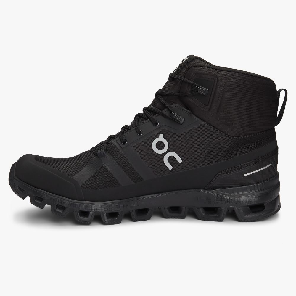 On Cloudrock Waterproof - The Lightweight Hiking Boot - All | Black ON95XF11 - Click Image to Close