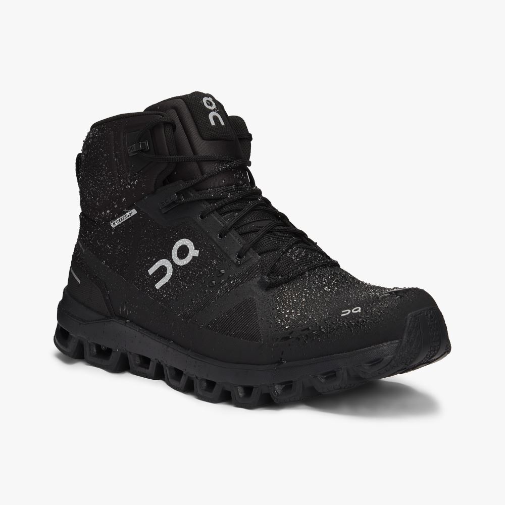 On Cloudrock Waterproof - The Lightweight Hiking Boot - All | Black ON95XF11 - Click Image to Close