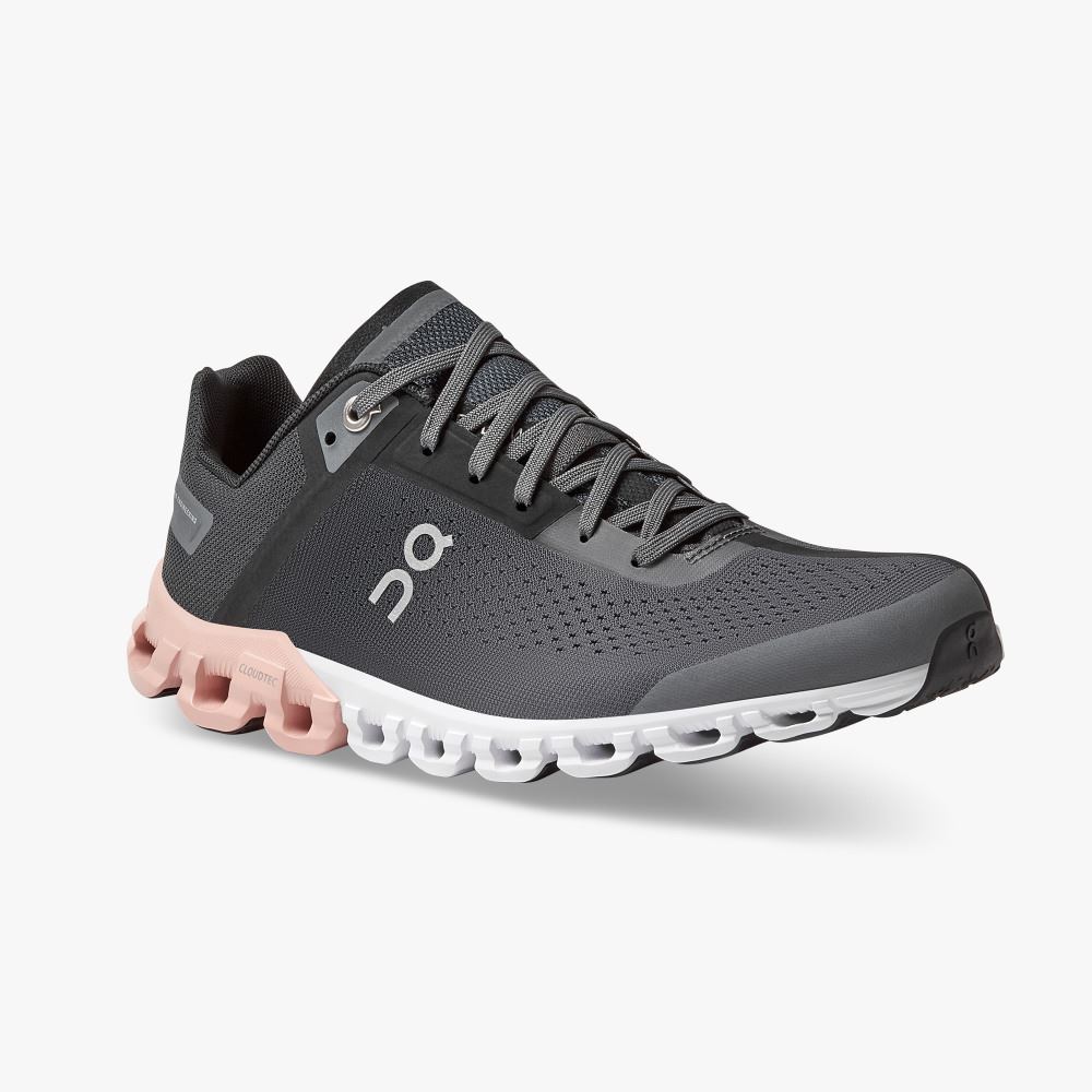 On New Cloudflow Wide: wide fit cushioned running shoe - Rock | Rose ON95XF129