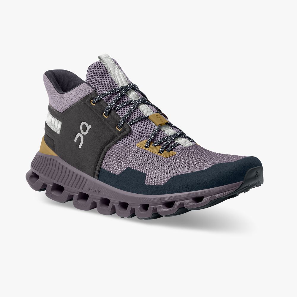 On Running Hi Edge - The street-ready sneaker silhouette - Pebble | Lilac ON95XF205
