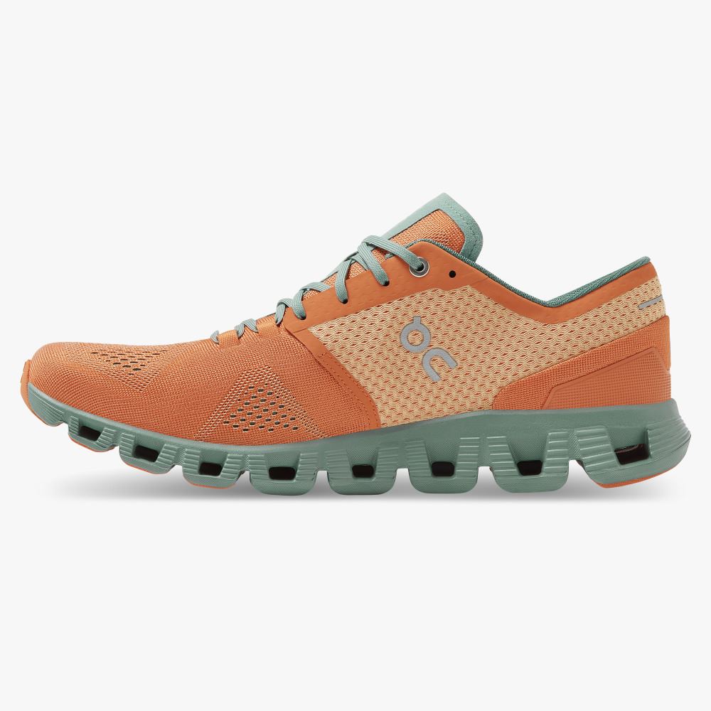 On New Cloud X - Workout and Cross Training Shoe - Orange | Sea ON95XF242