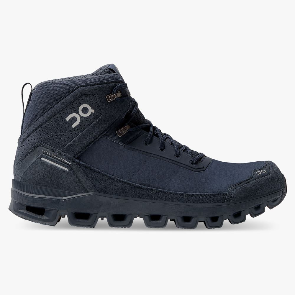 On Cloudridge: ultralight, high-comfort hiking boot - Midnight | Navy ON95XF07 - Click Image to Close