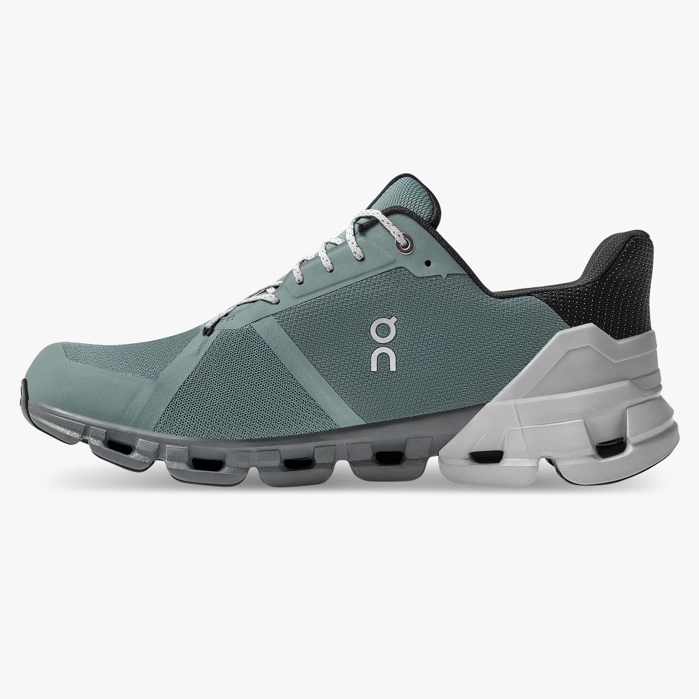 On Cloudflyer Waterproof - Waterproof Stability Running Shoe - Sea | Glacier ON95XF52