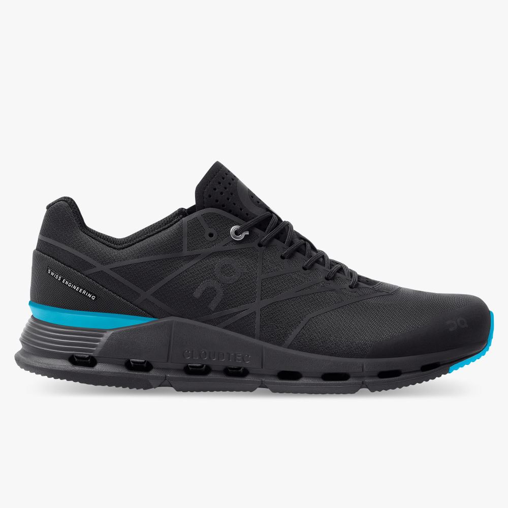 On The Cloudnova Z5: the new hybrid shoe - Black | Cyan ON95XF252