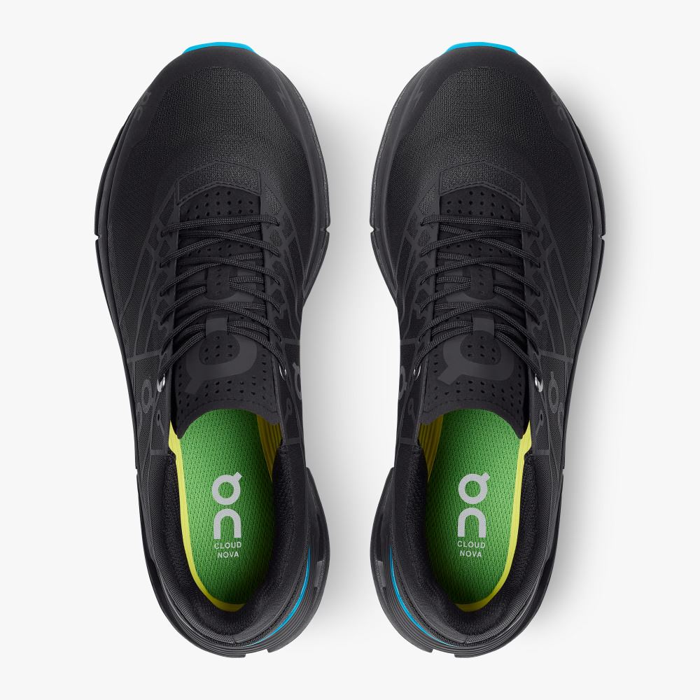 On The Cloudnova Z5: the new hybrid shoe - Black | Cyan ON95XF252