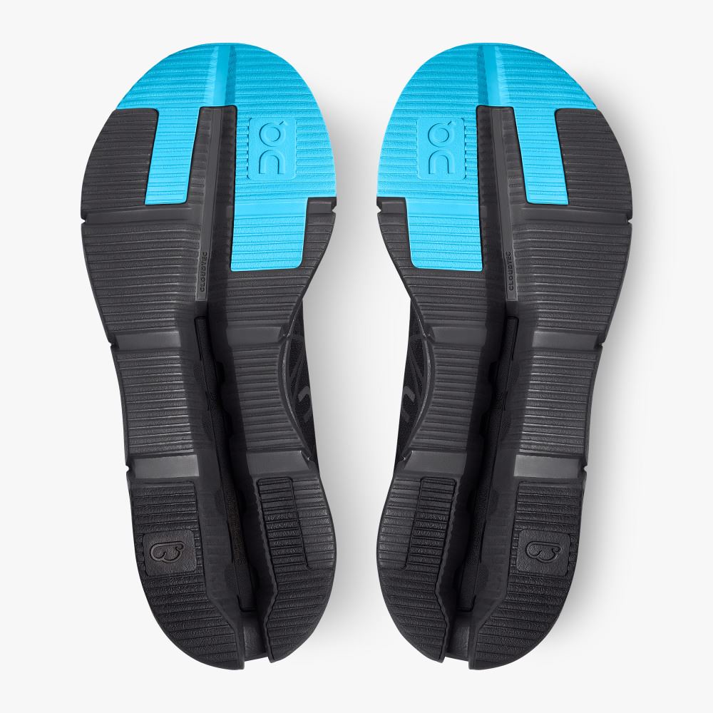 On The Cloudnova Z5: the new hybrid shoe - Black | Cyan ON95XF252