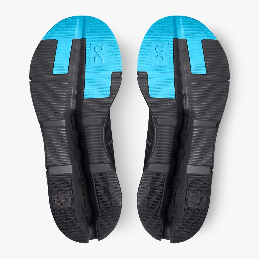 On The Cloudnova Z5: the new hybrid shoe - Black | Cyan ON95XF252