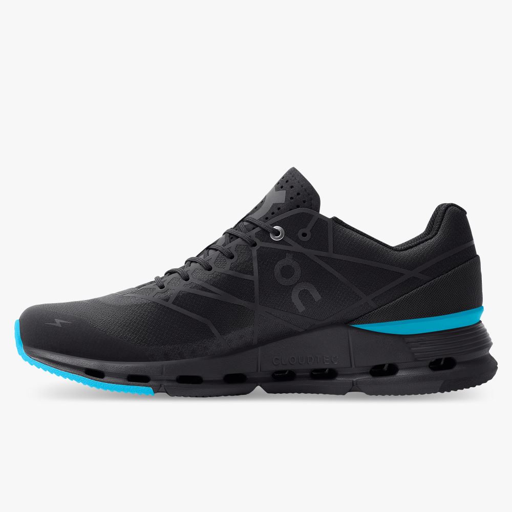 On The Cloudnova Z5: the new hybrid shoe - Black | Cyan ON95XF252