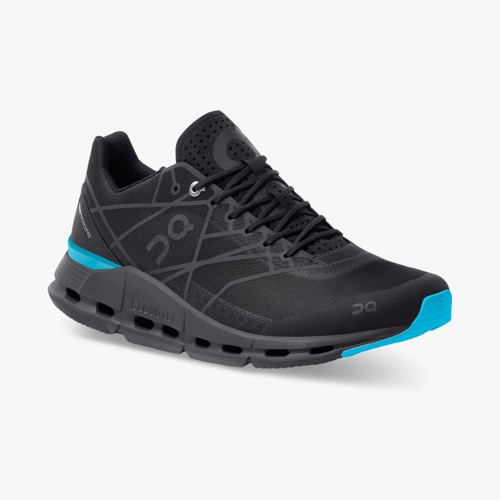 On The Cloudnova Z5: the new hybrid shoe - Black | Cyan ON95XF252