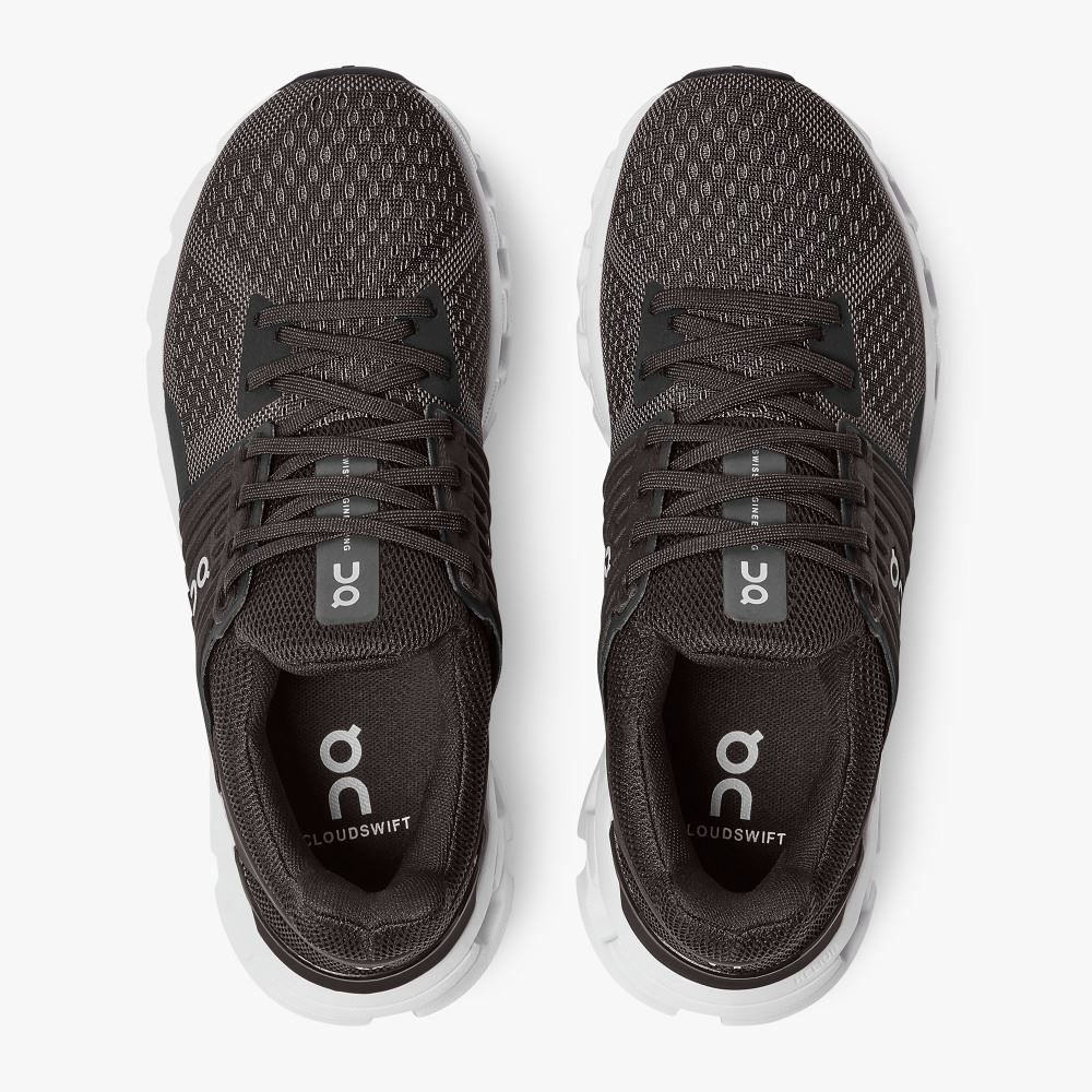 On Cloudswift - Road Shoe For Urban Running - Black | Rock ON95XF144