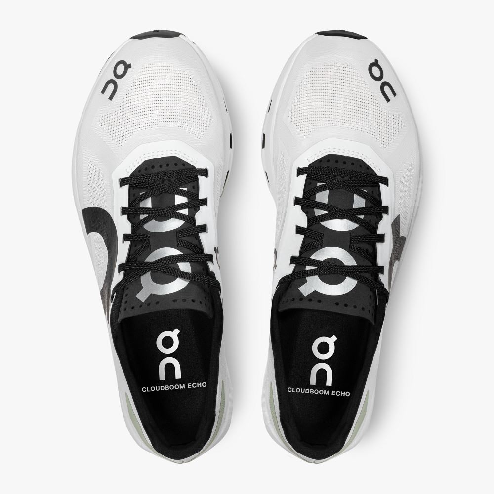 On Cloudboom Echo: Lightweight Marathon Running Shoe - White | Black ON95XF121