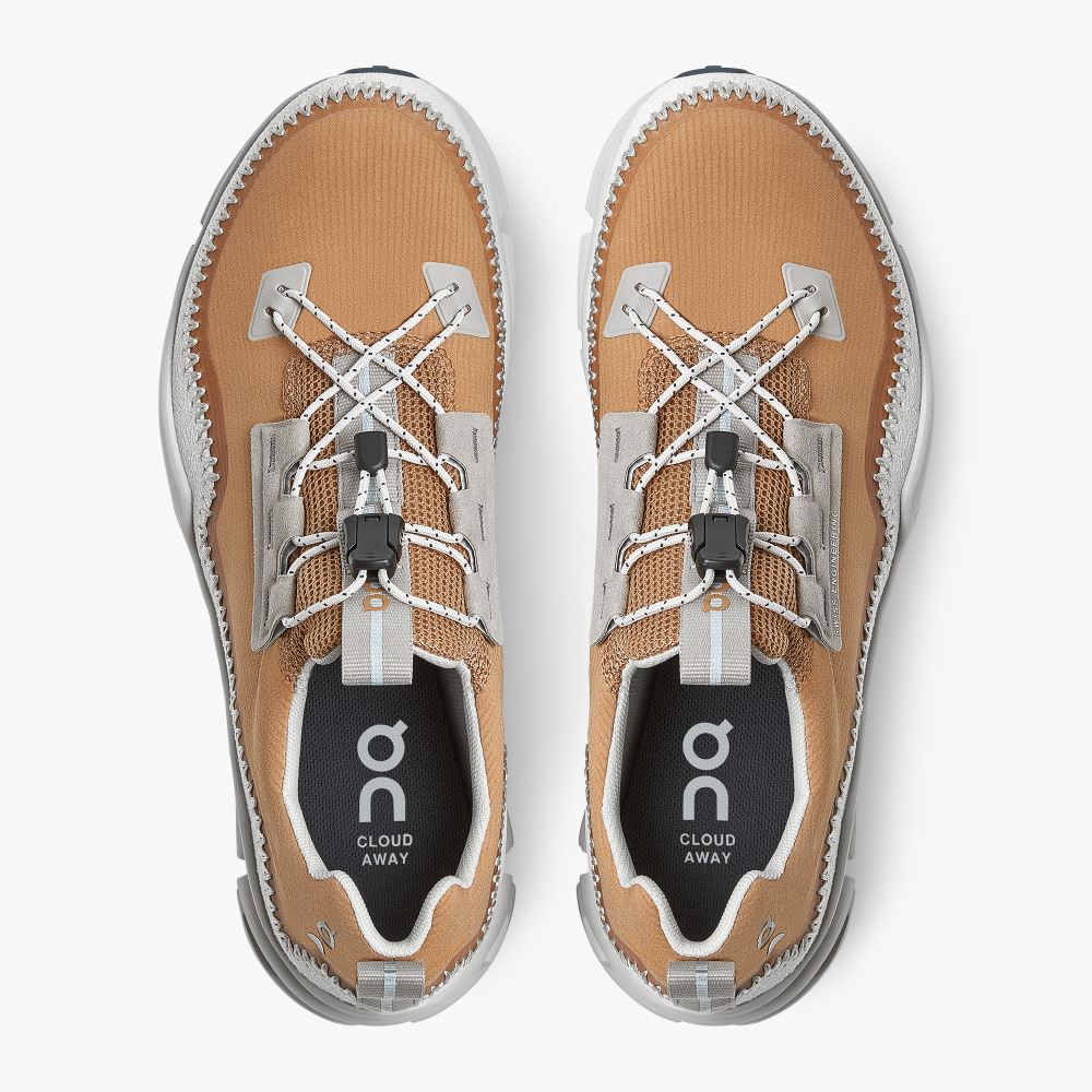On Runningaway: All Day & Travel Shoe. Light and Versatile - Almond | Glacier ON95XF363