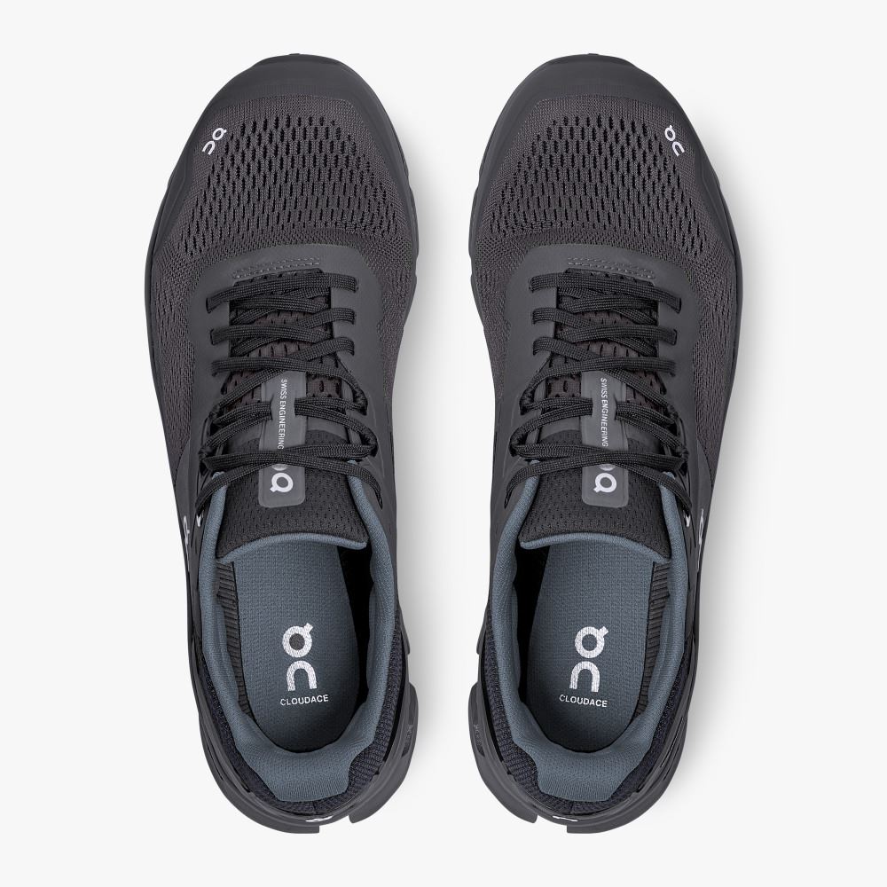 On Cloudace: supportive running shoe - Black | Eclipse ON95XF35 - Click Image to Close