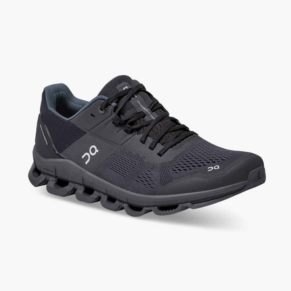 On Cloudace: supportive running shoe - Black | Eclipse ON95XF35 - Click Image to Close