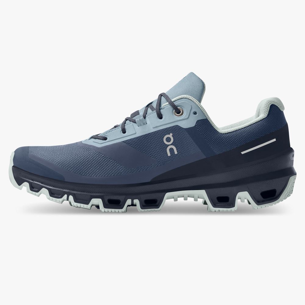 On Cloudventure Waterproof: Trail Running Shoe - Denim | Midnight ON95XF84