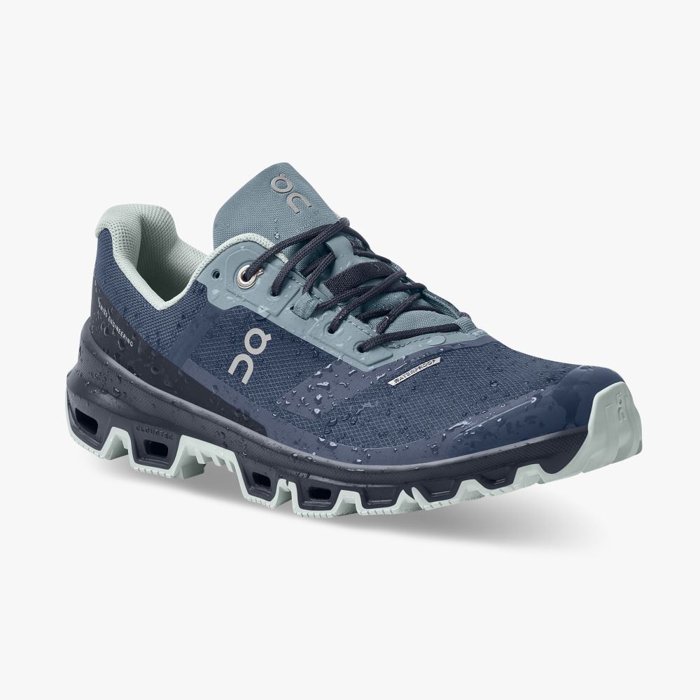 On Cloudventure Waterproof: Trail Running Shoe - Denim | Midnight ON95XF84