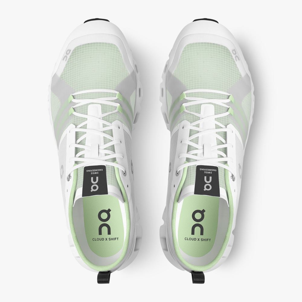 On Running X Shift: Colorful Lightweight Workout Shoe - White | Matcha ON95XF237