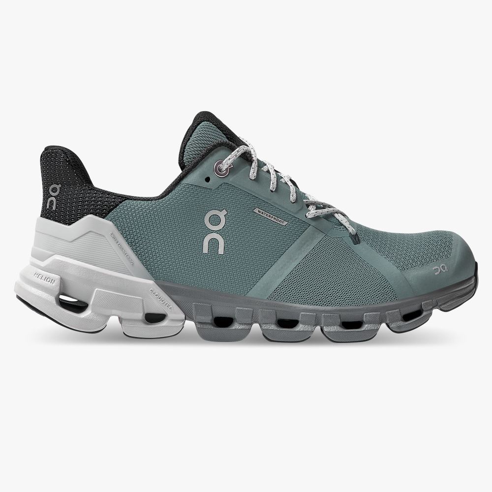 On Cloudflyer Waterproof - Waterproof Stability Running Shoe - Sea | Glacier ON95XF136