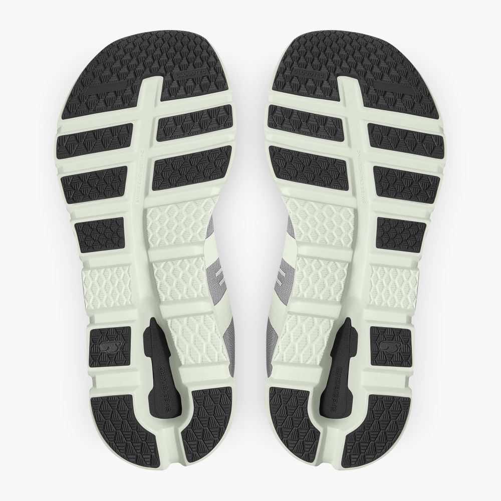 On The Cloudrunner: Supportive & Breathable Running Shoe - Frost | Aloe ON95XF114
