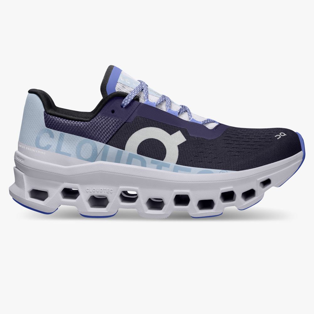 On The Cloudmonster: Lightweight cushioned running shoe - Acai | Lavender ON95XF117