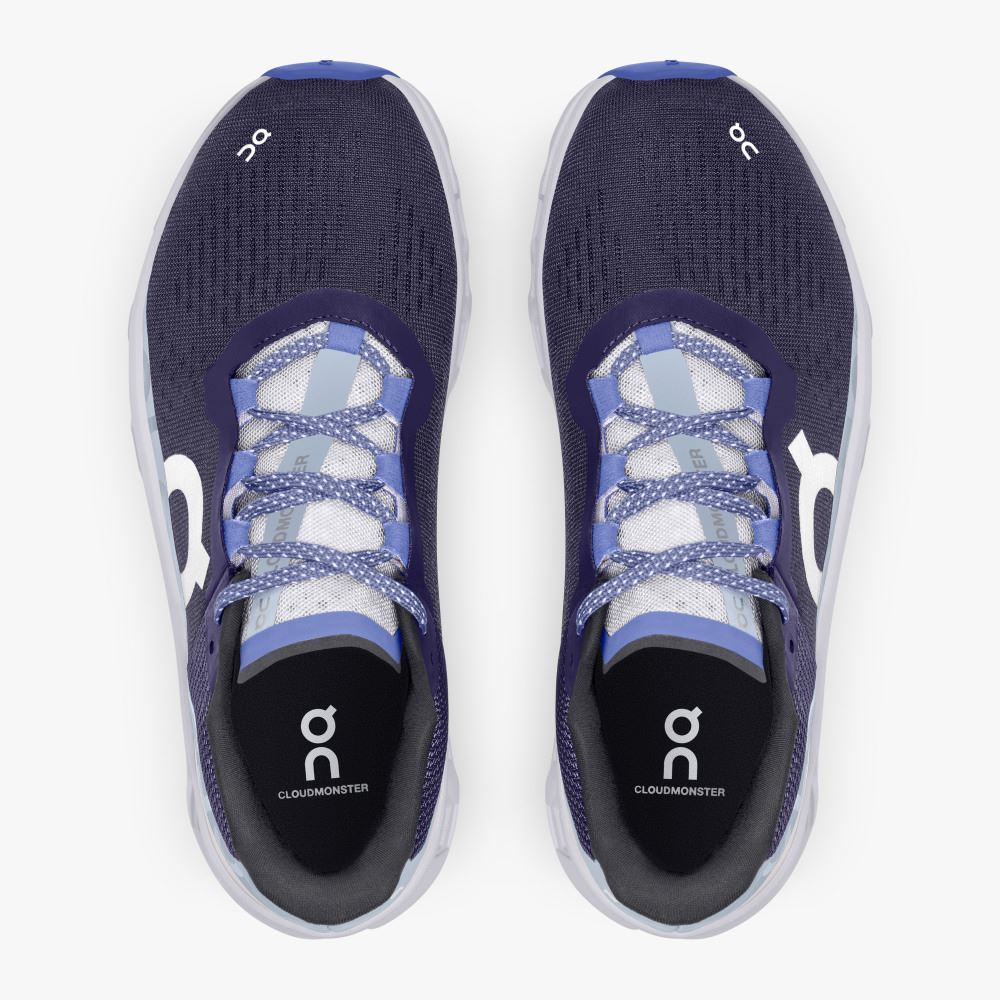 On The Cloudmonster: Lightweight cushioned running shoe - Acai | Lavender ON95XF117