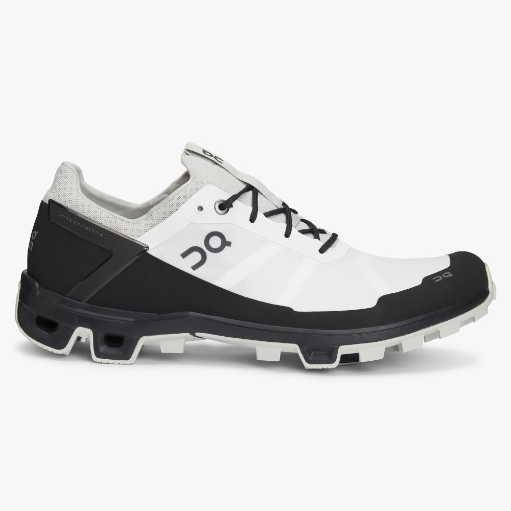 On Cloudventure Peak - Lightweight Trail Running Shoe - White | Black ON95XF68