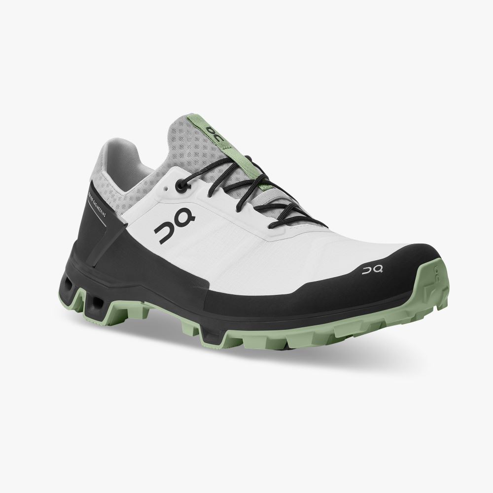 On Cloudventure Peak - Lightweight Trail Running Shoe - White | Leaf ON95XF04