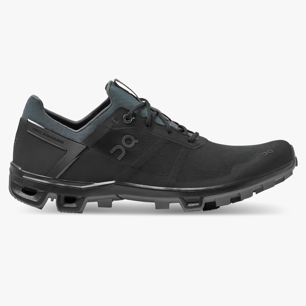 On Cloudventure Peak - Lightweight Trail Running Shoe - Black | Rock ON95XF21