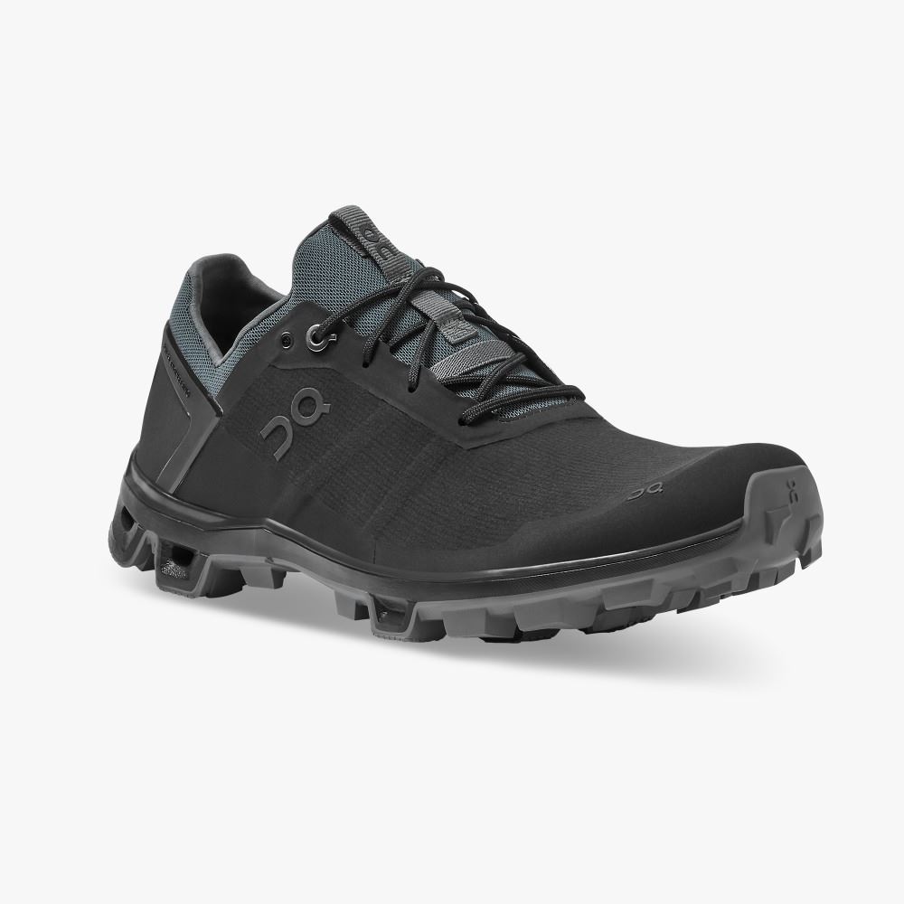 On Cloudventure Peak - Lightweight Trail Running Shoe - Black | Rock ON95XF21 - Click Image to Close