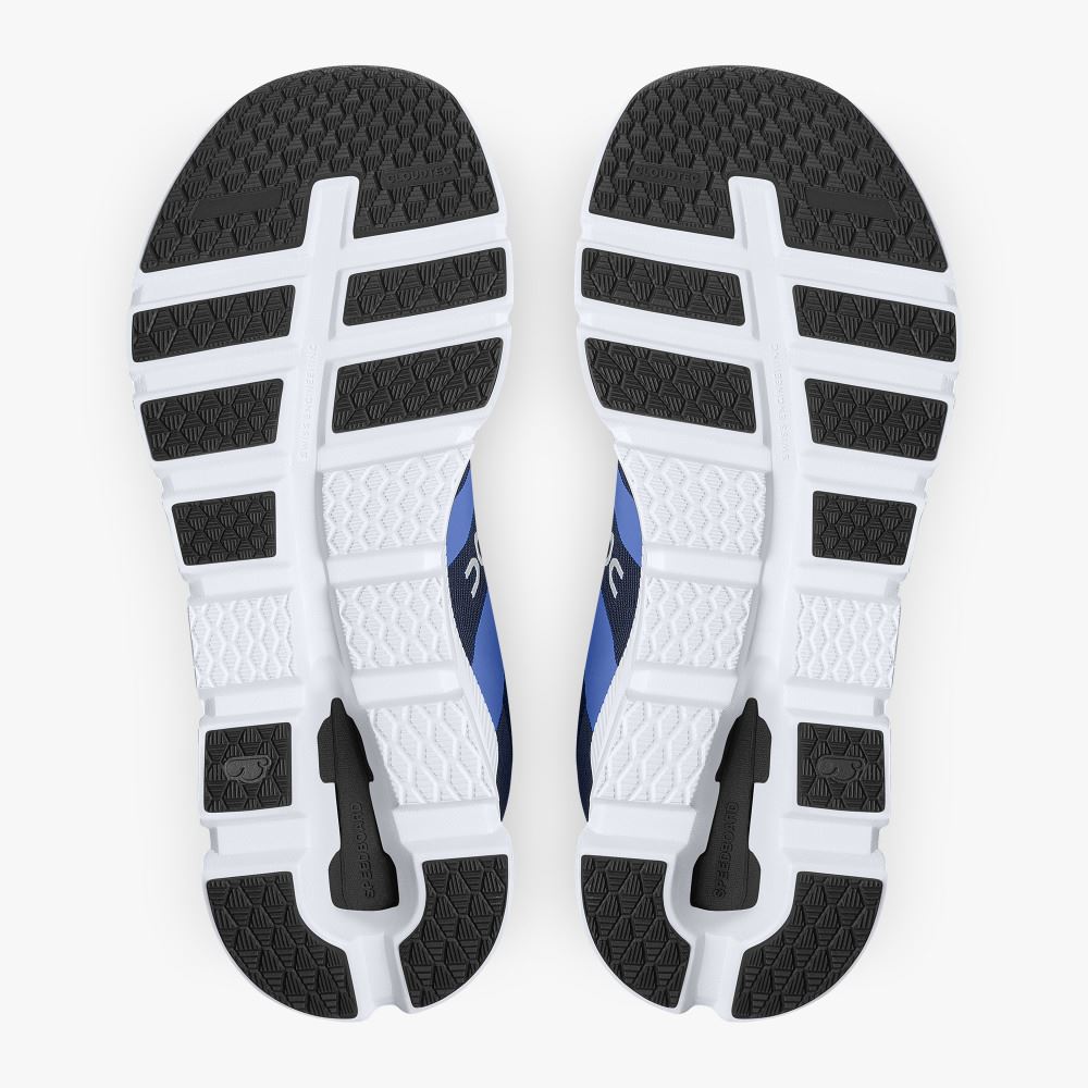 On The Cloudrunner: Supportive & Breathable Running Shoe - Chambray | Midnight ON95XF113
