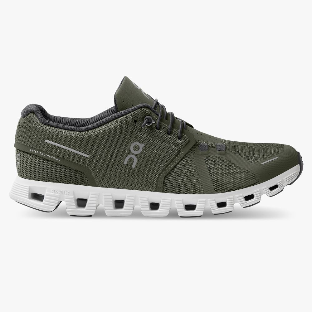 On Running 5 - the lightweight shoe for everyday performance - Olive | White ON95XF185