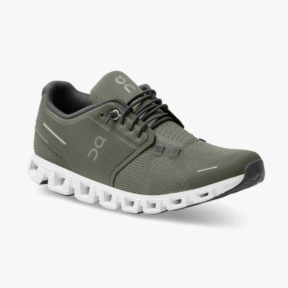 On Running 5 - the lightweight shoe for everyday performance - Olive | White ON95XF185