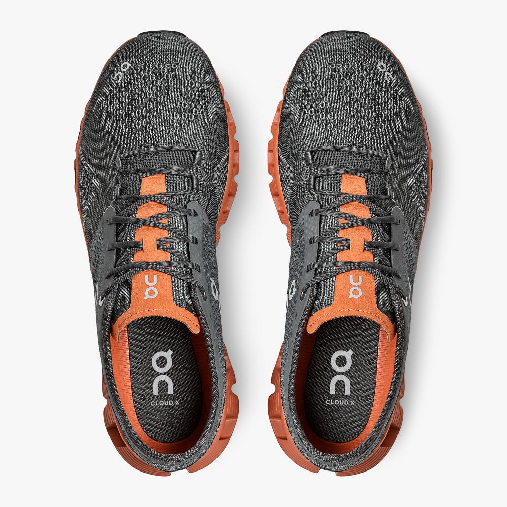 On New Cloud X - Workout and Cross Training Shoe - Rust | Rock ON95XF243