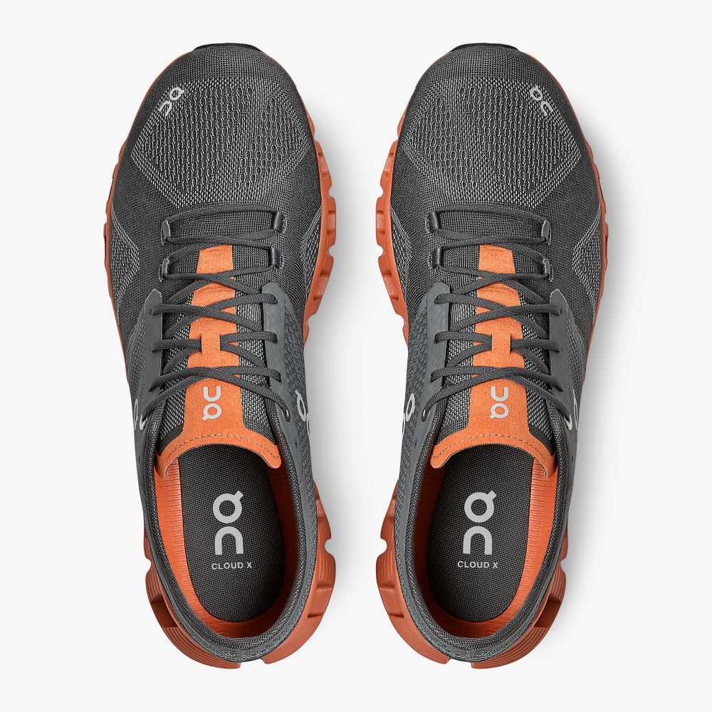 On New Cloud X - Workout and Cross Training Shoe - Rust | Rock ON95XF243