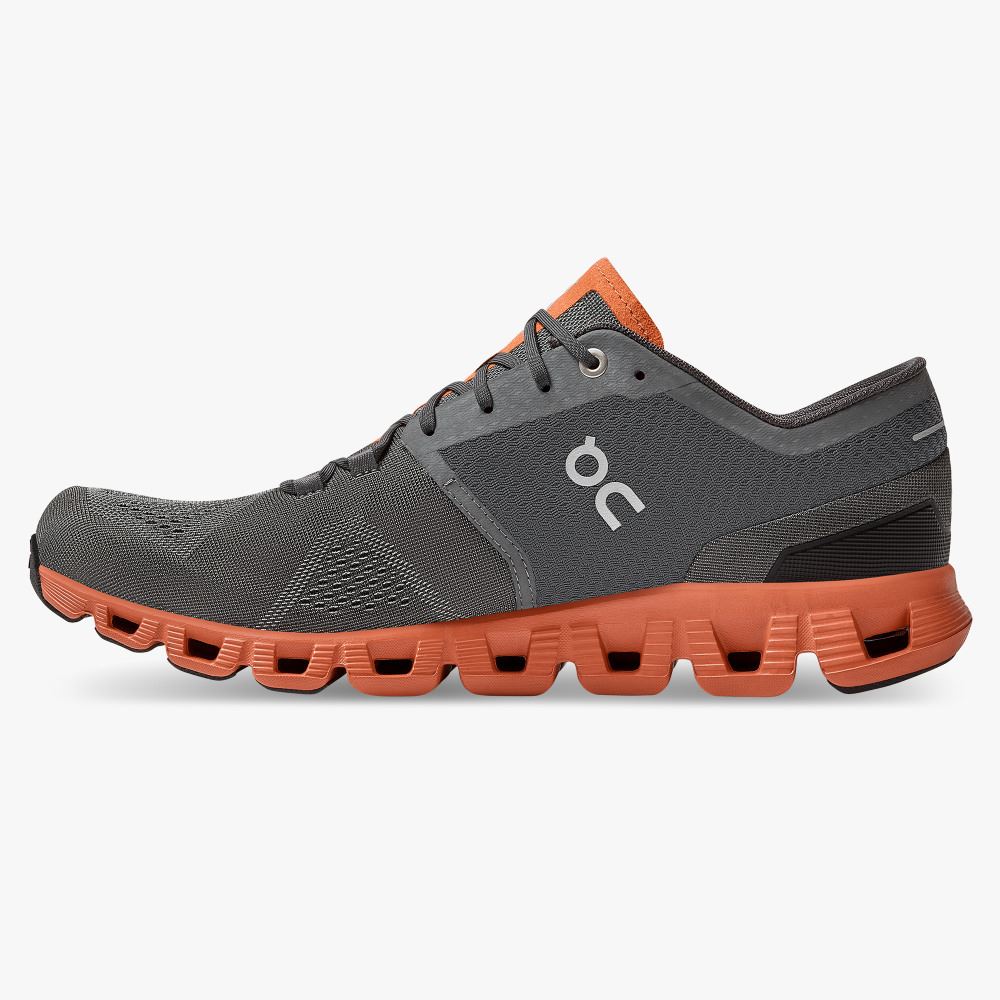 On New Cloud X - Workout and Cross Training Shoe - Rust | Rock ON95XF243