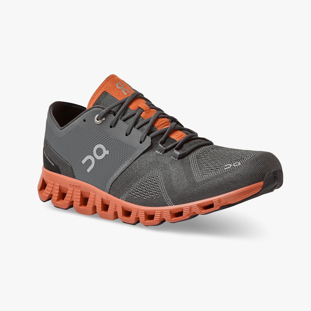 On New Cloud X - Workout and Cross Training Shoe - Rust | Rock ON95XF243