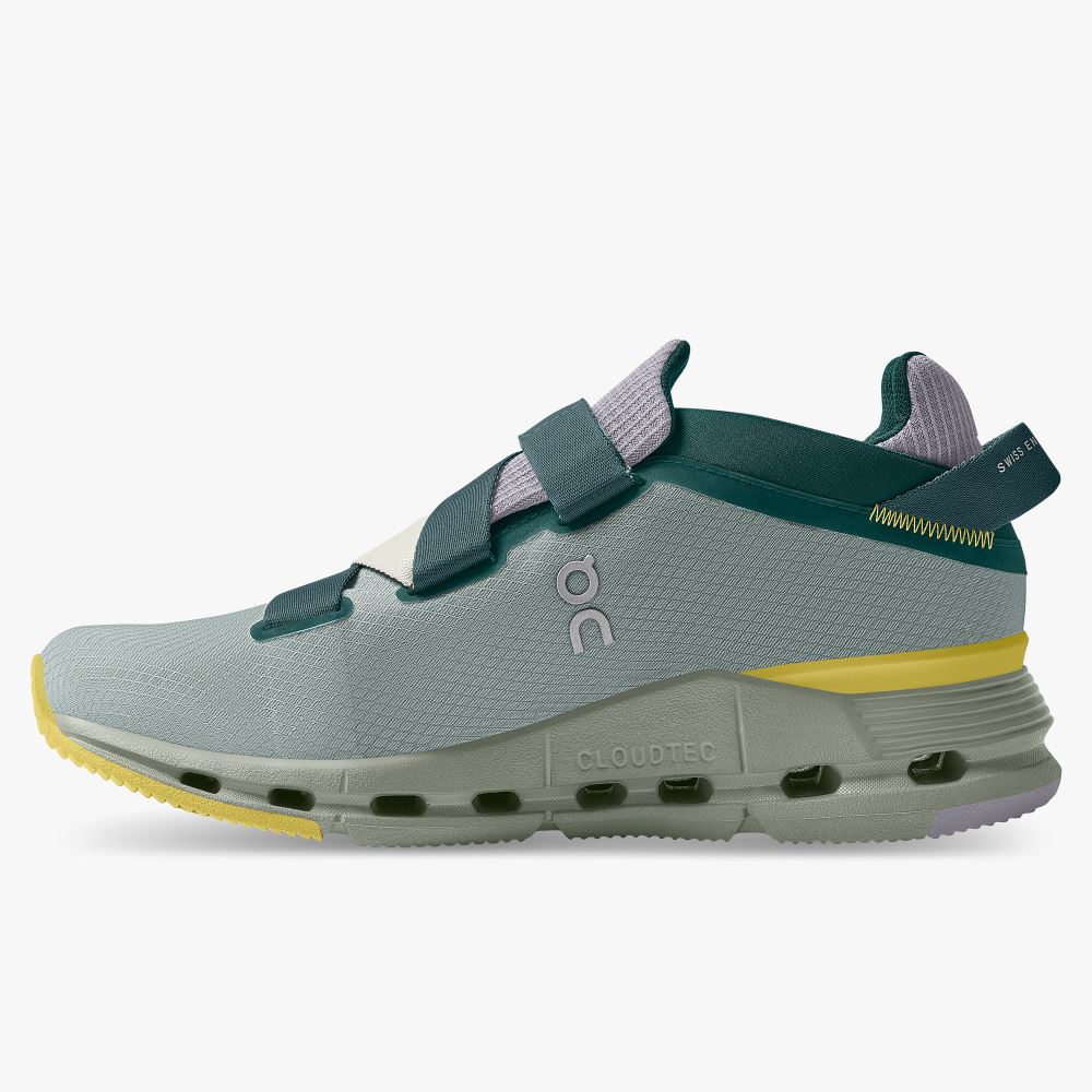 On Runningnova Wrap: women's exclusive performance sneaker - Evergreen | Citron ON95XF369