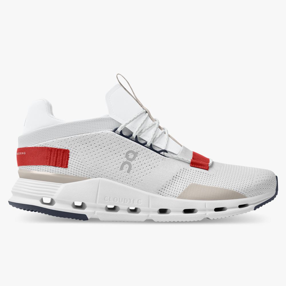 On Runningnova - The lightweight sneaker for all-day comfort - White | Red ON95XF262