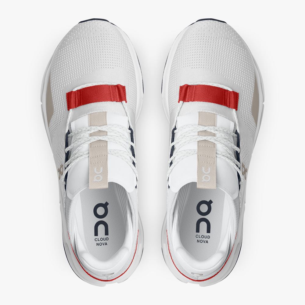 On Runningnova - The lightweight sneaker for all-day comfort - White | Red ON95XF262