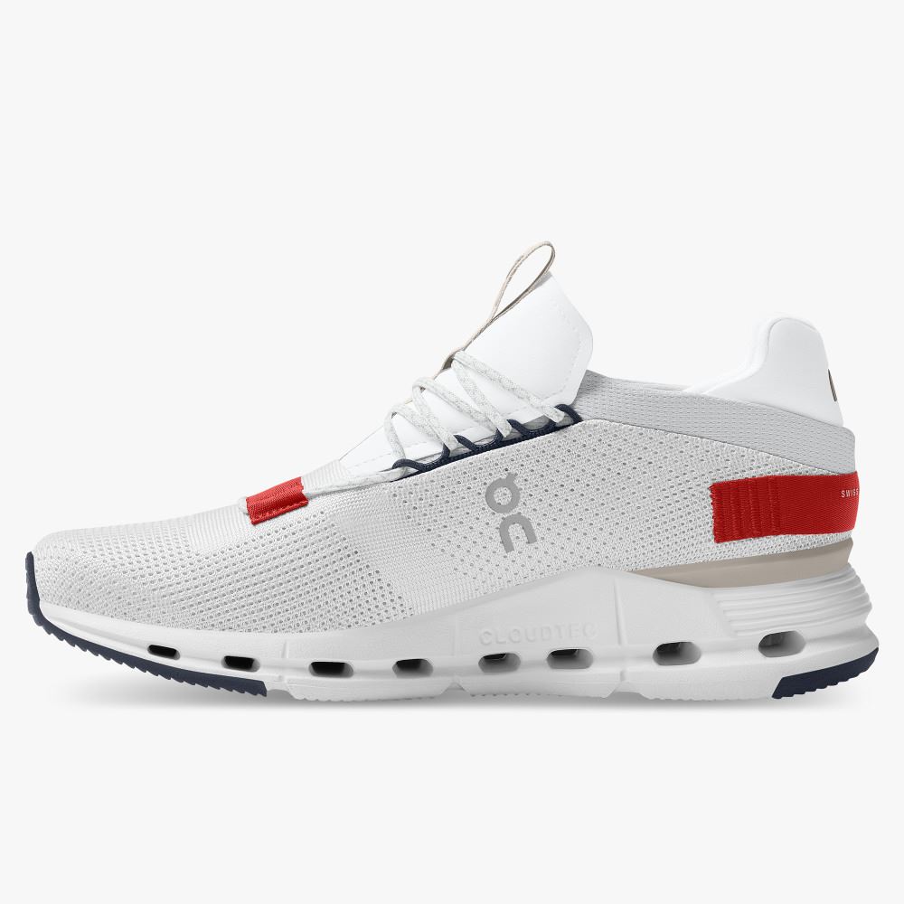 On Runningnova - The lightweight sneaker for all-day comfort - White | Red ON95XF262