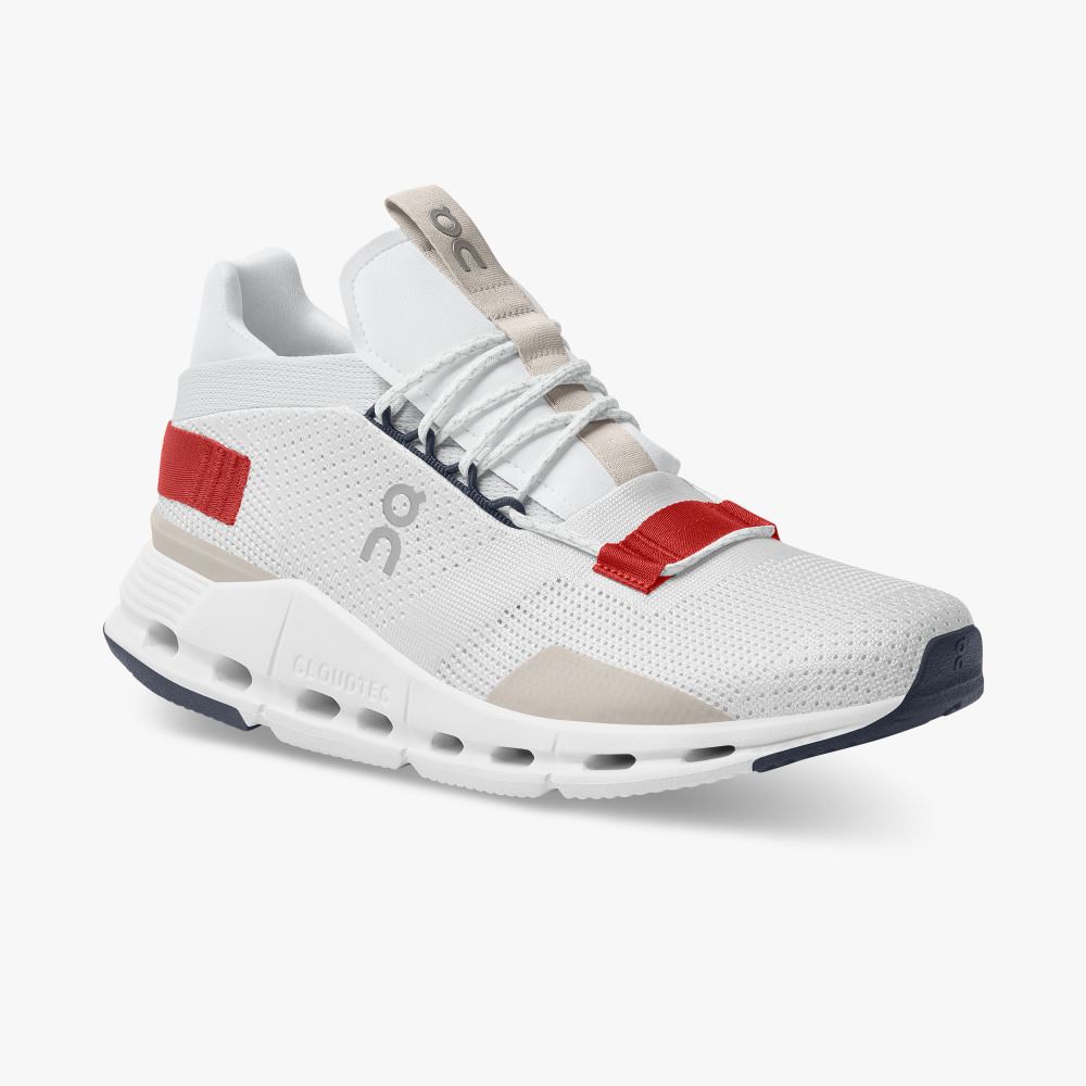 On Runningnova - The lightweight sneaker for all-day comfort - White | Red ON95XF262 - Click Image to Close